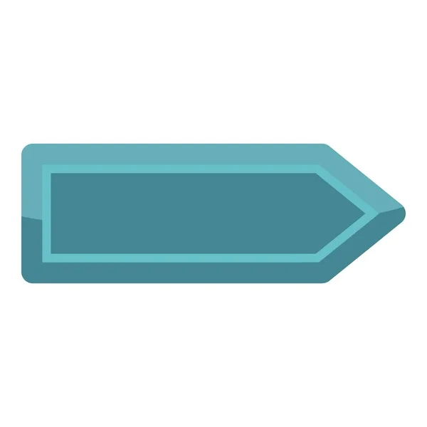 Hráč modré tlačítko ikona, kreslený styl — Stockový vektor