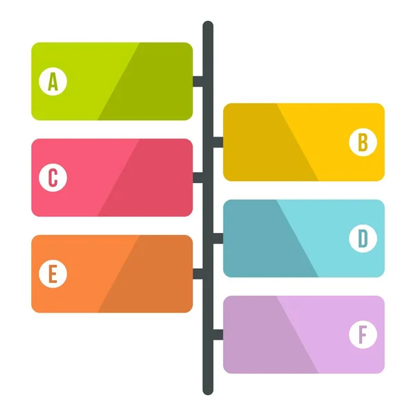 Schemat infografiki, płaski — Wektor stockowy