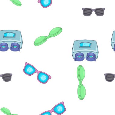 Göz doktoru aracı desen, karikatür tarzı