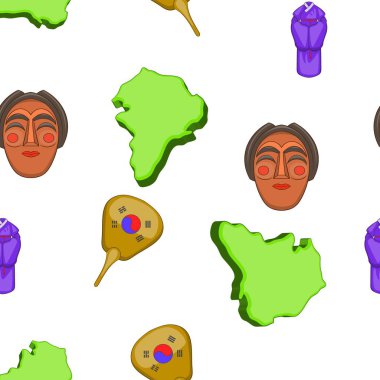 Güney Kore desen, karikatür tarzı turizm