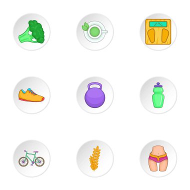 Spor simgeleri ayarla, tarzı çizgi film