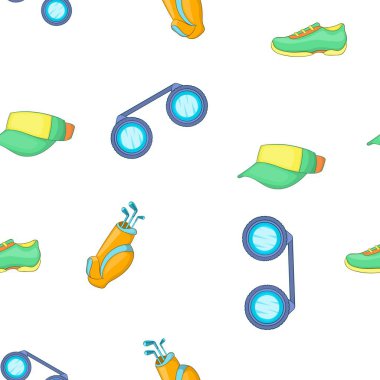 Golf Spor desen, karikatür tarzı