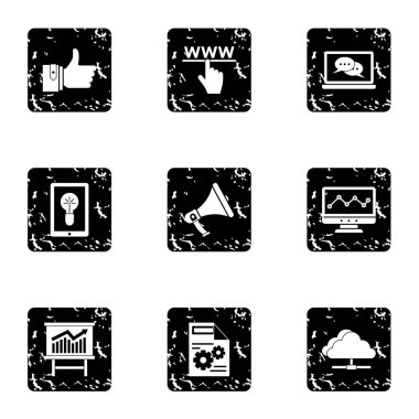 Promosyon simgeler kümesi, grunge tarzı