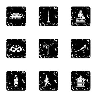 Ülkenin Güney Kore simgeler kümesi, grunge tarzı