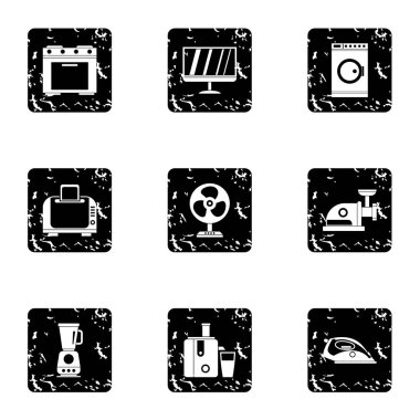 Ev aletleri simgeler kümesi, grunge tarzı