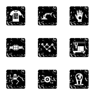 Gelecekteki Icons set elektronik cihazlar