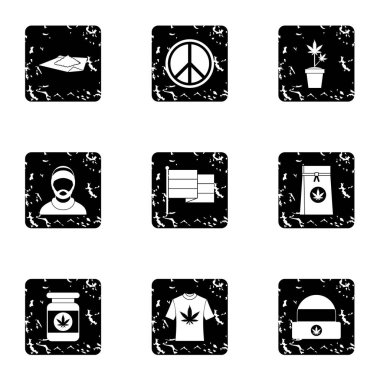 Haşhaş simgeler kümesi, grunge tarzı