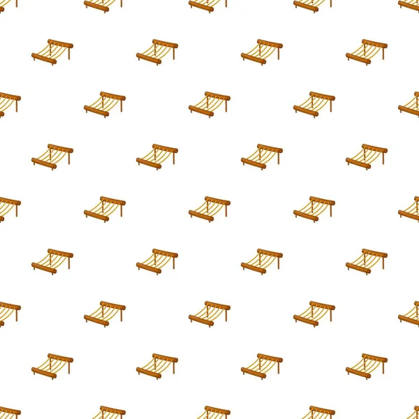 Halat köprü bir bahçesi desenini, karikatür tarzı