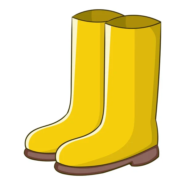 Rubber boots icon, cartoon style — Stock Vector