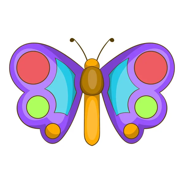 Icono de mariposa, estilo de dibujos animados — Vector de stock