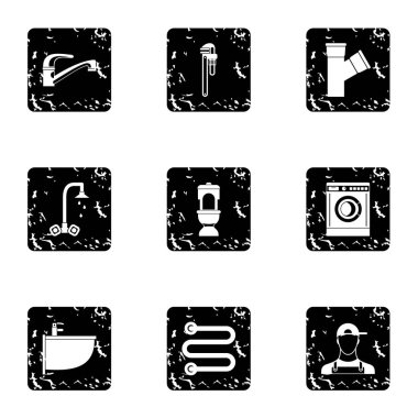 Banyo simgeler kümesi, grunge tarzı