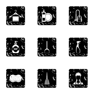 Temizlik simgeler kümesi, grunge tarzı