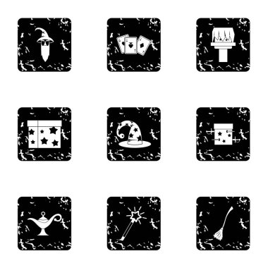Hileler Icons set, grunge tarzı