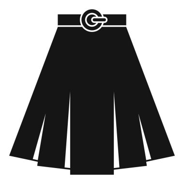 Etek simgesi, basit tarzı