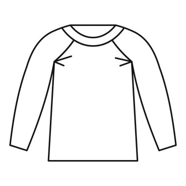 Spor ceket simgesi, anahat stili