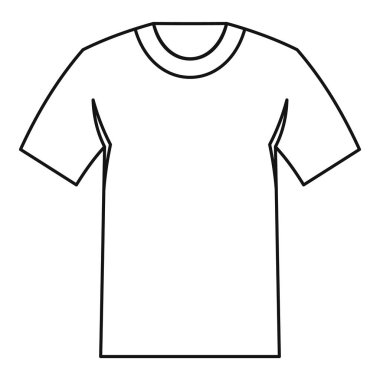 Tshirt simgesi, anahat stili