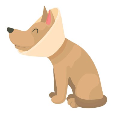 Hasta köpek simgesi, karikatür tarzı