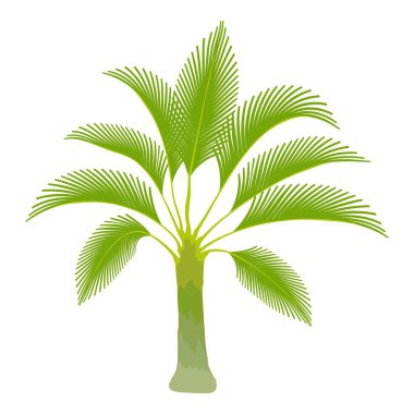 Palm simgesi yayılan, karikatür tarzı