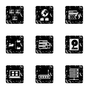 Veri simgeler kümesi, grunge tarzı bulut