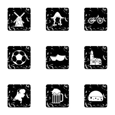 Holland simgeler kümesi, grunge tarzı konumlar