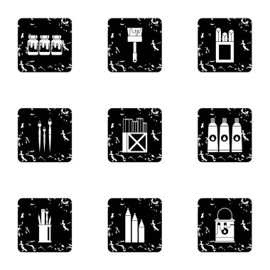 Resim simge kümesi, grunge tarzı