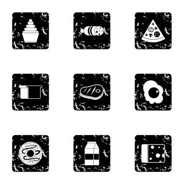 Sabah simgeler kümesi, grunge tarzı yemek