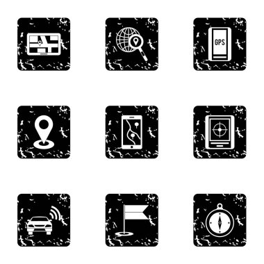 Arama bölgesi simgeler kümesi, grunge tarzı