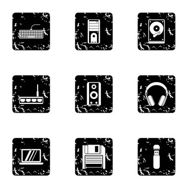 Bilgisayar koruma simgeler kümesi, grunge tarzı