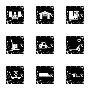 Ambar Icons set, grunge tarzı