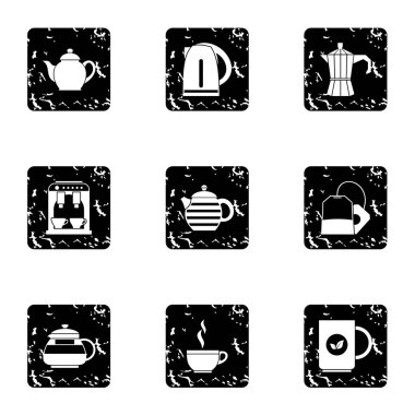 Çay simgeler kümesi, grunge tarzı