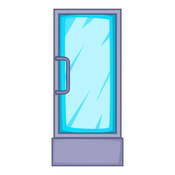 Icono del escaparate del refrigerador, estilo de dibujos animados — Archivo Imágenes Vectoriales