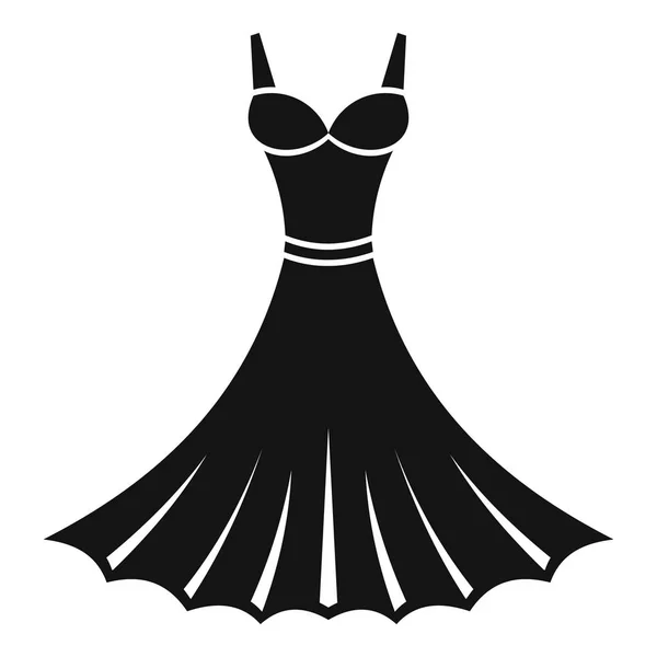 Icono de vestido, estilo simple — Vector de stock