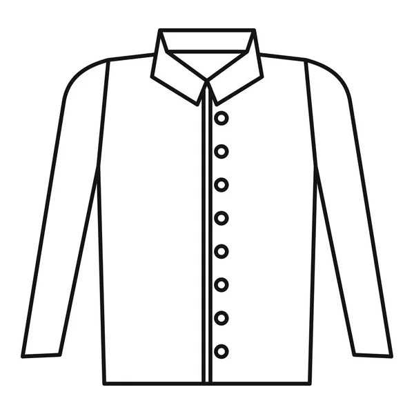 Icono de camisa, estilo de contorno — Vector de stock