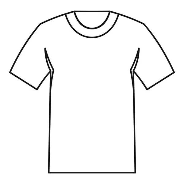 Icono de camiseta, estilo de esquema — Vector de stock