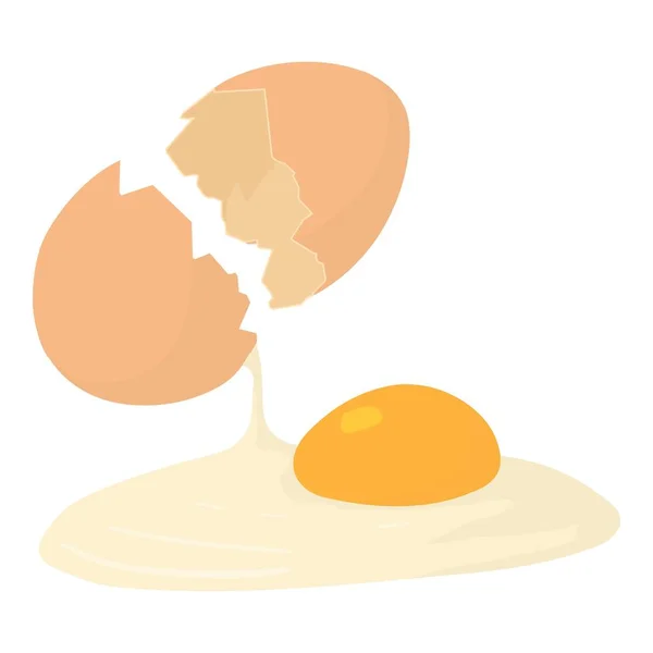 Egg icon, cartoon style — Stock Vector