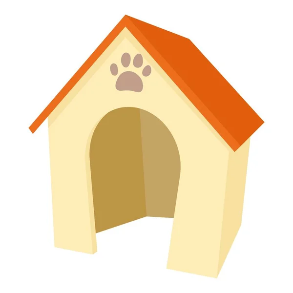 Σκύλος σπίτι εικονίδιο, ύφος κινούμενων σχεδίων — Διανυσματικό Αρχείο