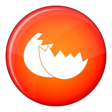 Yumurta kabuğu simgesi, düz stil