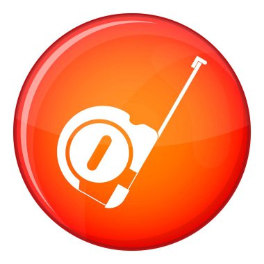 Rulet inşaat simgesi, düz stil