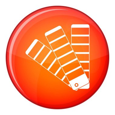 Boya renk seçimi kitapçık simgesi, düz stil