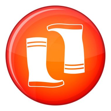 Lastik bot simgesi, düz stil