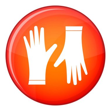 Koruyucu eldiven simgesi, düz stil