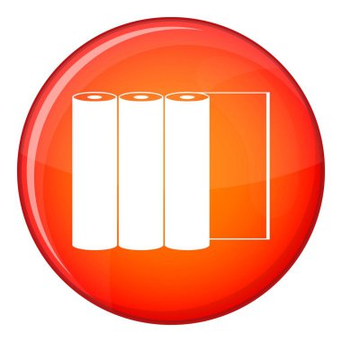 Rulo kağıt simgesi, düz stil