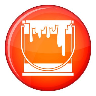 Boya tenekesi simgesine, düz stil