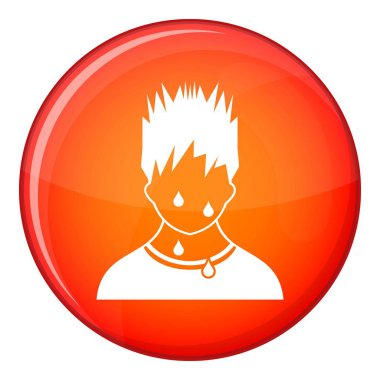 Terli adam simgesi, düz stil