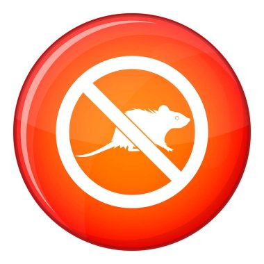 Düz stil yok fareler işareti simgesi