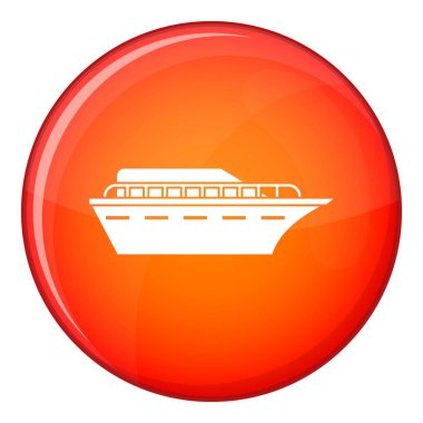 Powerboat simgesi, düz stil