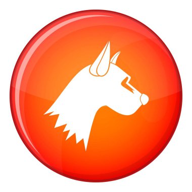 Köpek simgesi, düz stil