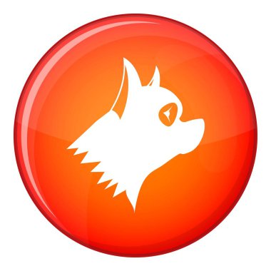 Pinscher köpek simgesi, düz stil