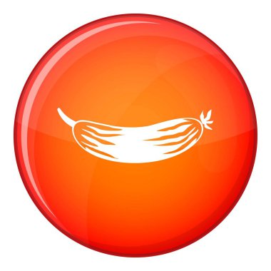 Taze salatalık simgesi, düz stil