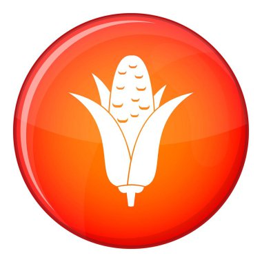 Mısır koçanı simgesi, düz stil